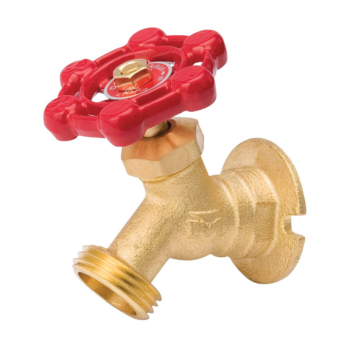 Sillcock Valve, 1/2 x 1/2 In Connection, Fpt X Male Hose, 125 PSI Pressure, Brass Body
