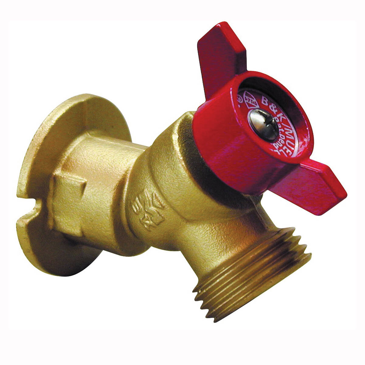 Sillcock Valve, 1/2 x 3/4 In Connection, Fpt X Male Hose, 125 PSI Pressure, Brass Body