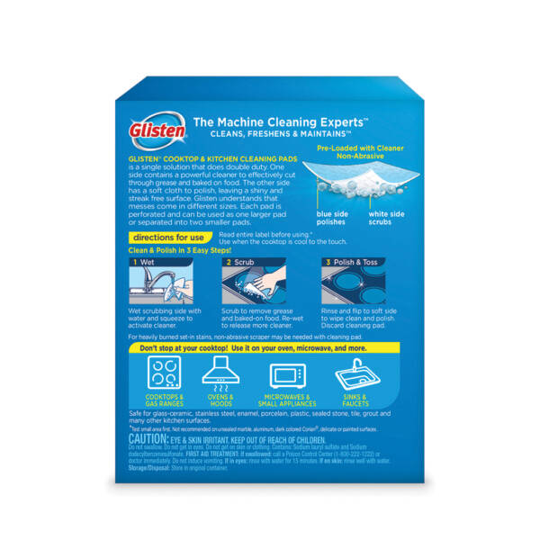 White Glisten Cleaning Pad