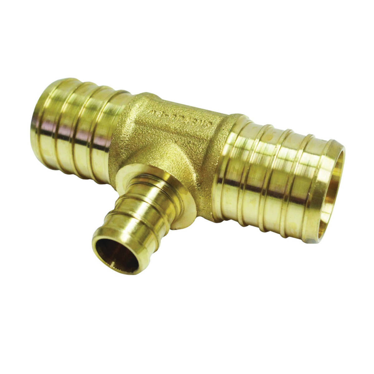 Tube Tee, 1 x 1 In Run, 1/2 In Branch, Pex X Pex Run Connection, Pex Branch Connection