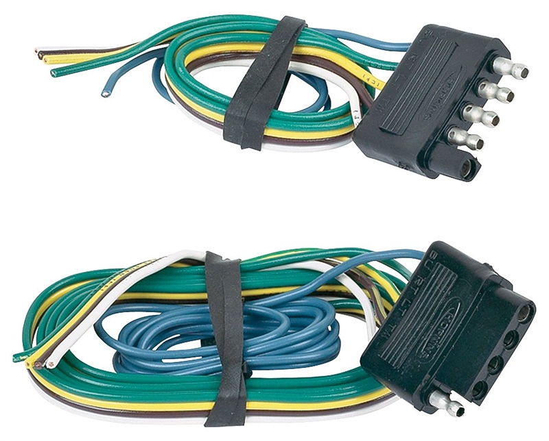 5-Wire Flat Trailer Connector Set