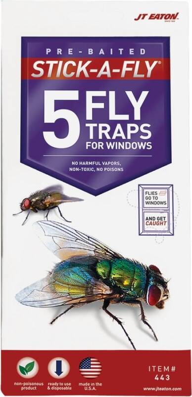 Stick-A-Fly Pre-Baited Fly Trap. 5-Pack
