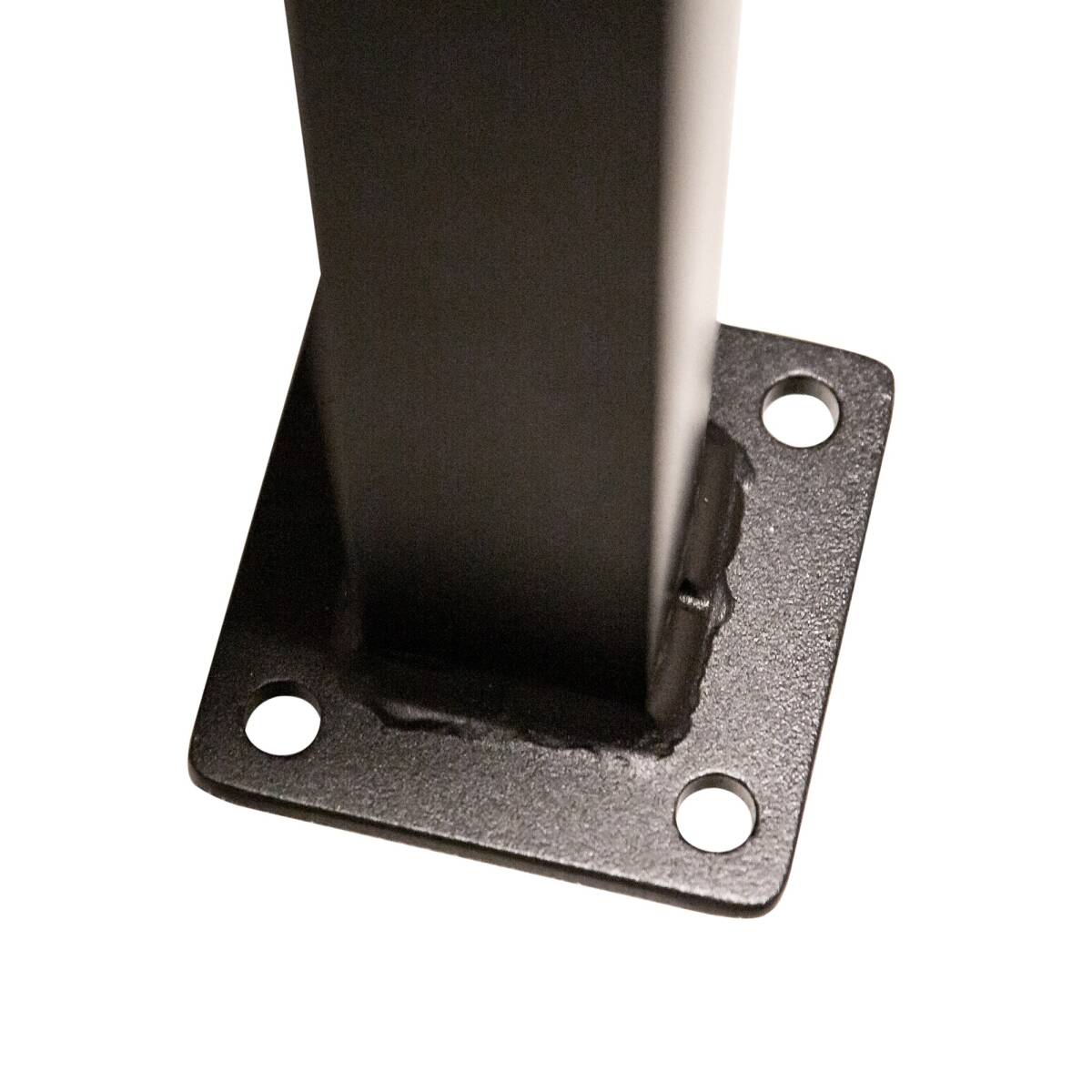 Aluminum Textured Black Handrail Kit For 2-3 Steps