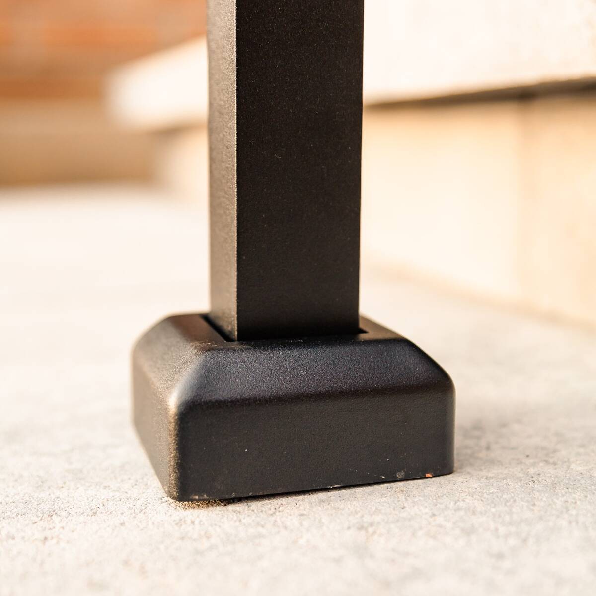 Aluminum Textured Black Handrail Kit For 2-3 Steps 3 Aluminum Textured Black Handrail Kit For 2-3 Steps