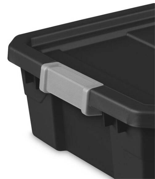10-Gallon Stacker Tote Black