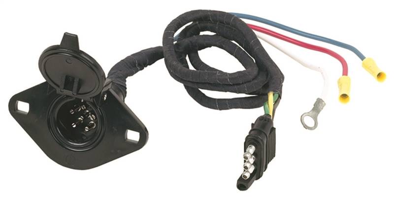6-Pole Flat To Round Trailer Adapter