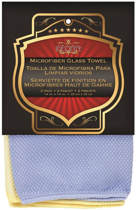 14 x 14-Inch Microfiber Glass Towel