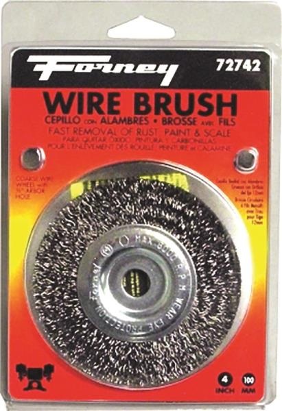 4-Inch Coarse Crimped Wire Wheel Brush