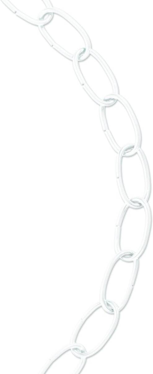 #10 Trade Size X 10-Foot Length White Steel Decorator Chain