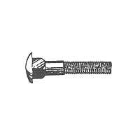 5/16 in X 1-1/4 in Carriage Bolt With Nut for Chain Link Fences, 20 Pack