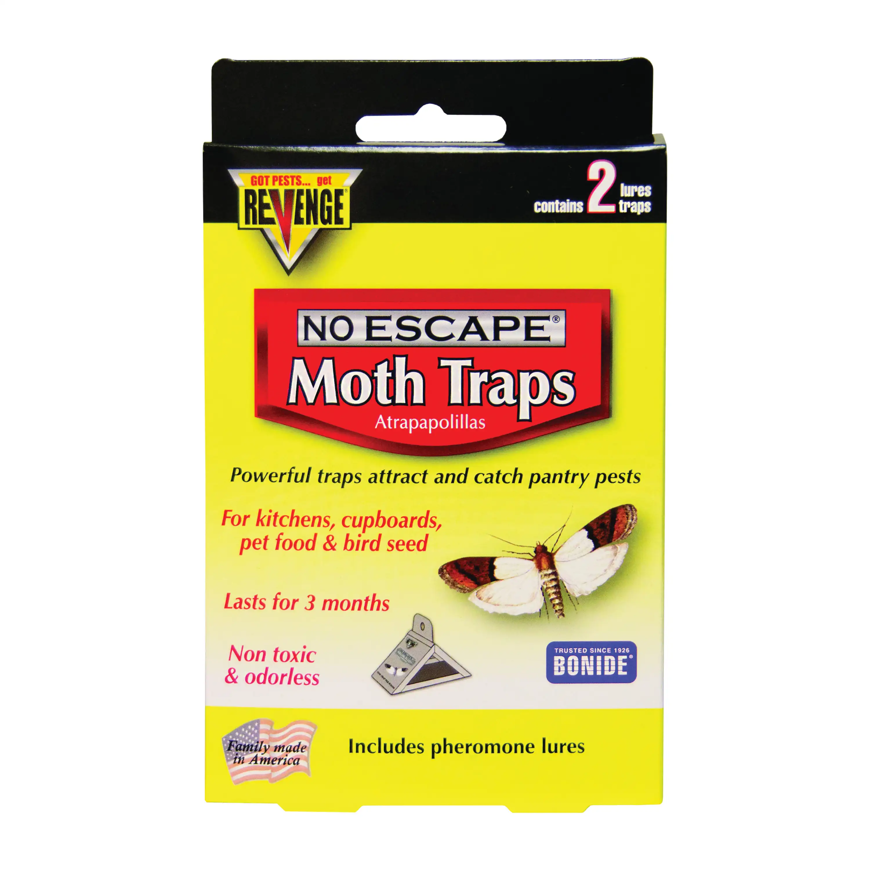 No Escape Moth Traps, 2-Pack