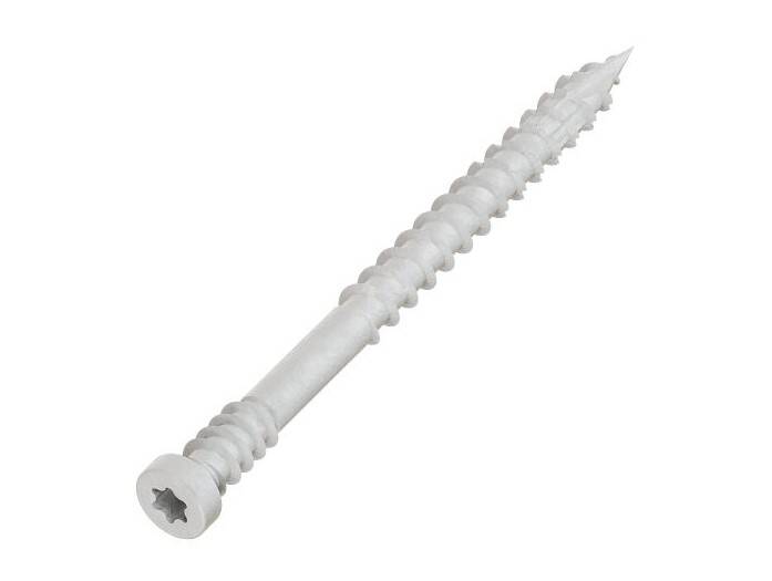 #7 x 2-Inch Trim Screw T10 White