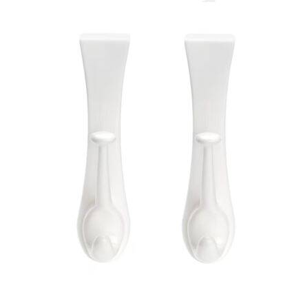 White Over The Door Hook, 2-Pack