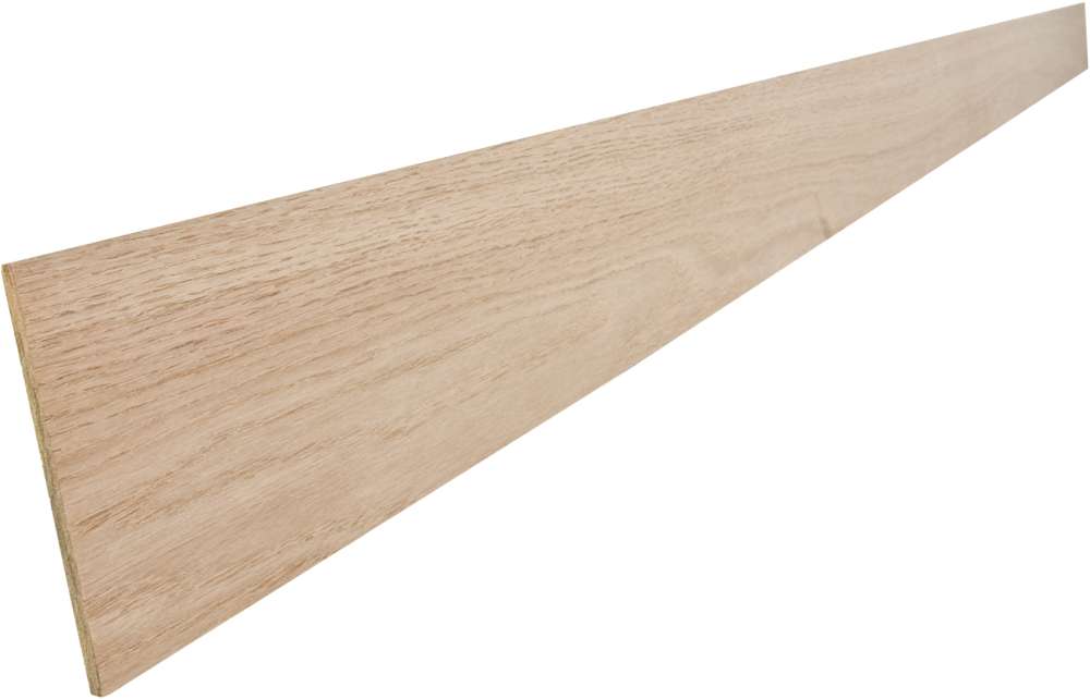 1/4 x 4-1/2 x 96-Inch Unfinished Oak Toe Kick