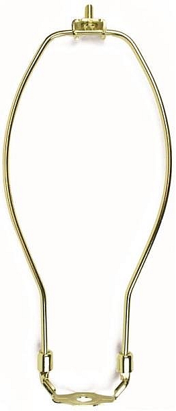 Polished Brass Detachable Lamp Harp 10 In