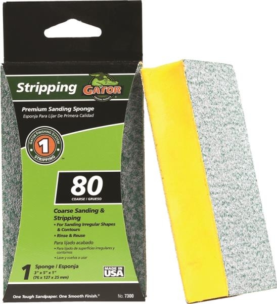 Gator Stripping Premium 80-Grit Coarse Sanding Sponge