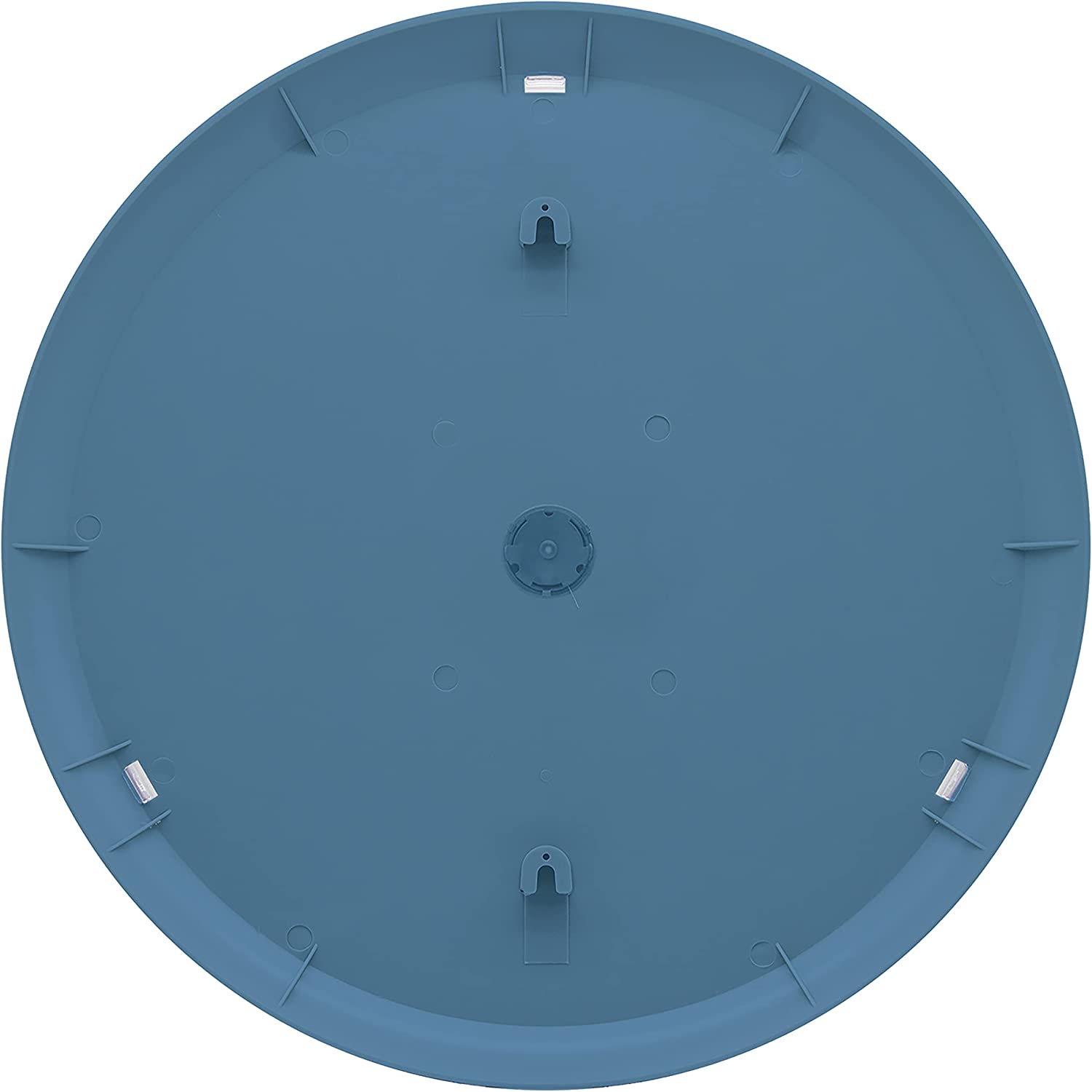 13-1/4 Inch, Big and Bold, Teal Bezel, Round Dial Thermometer