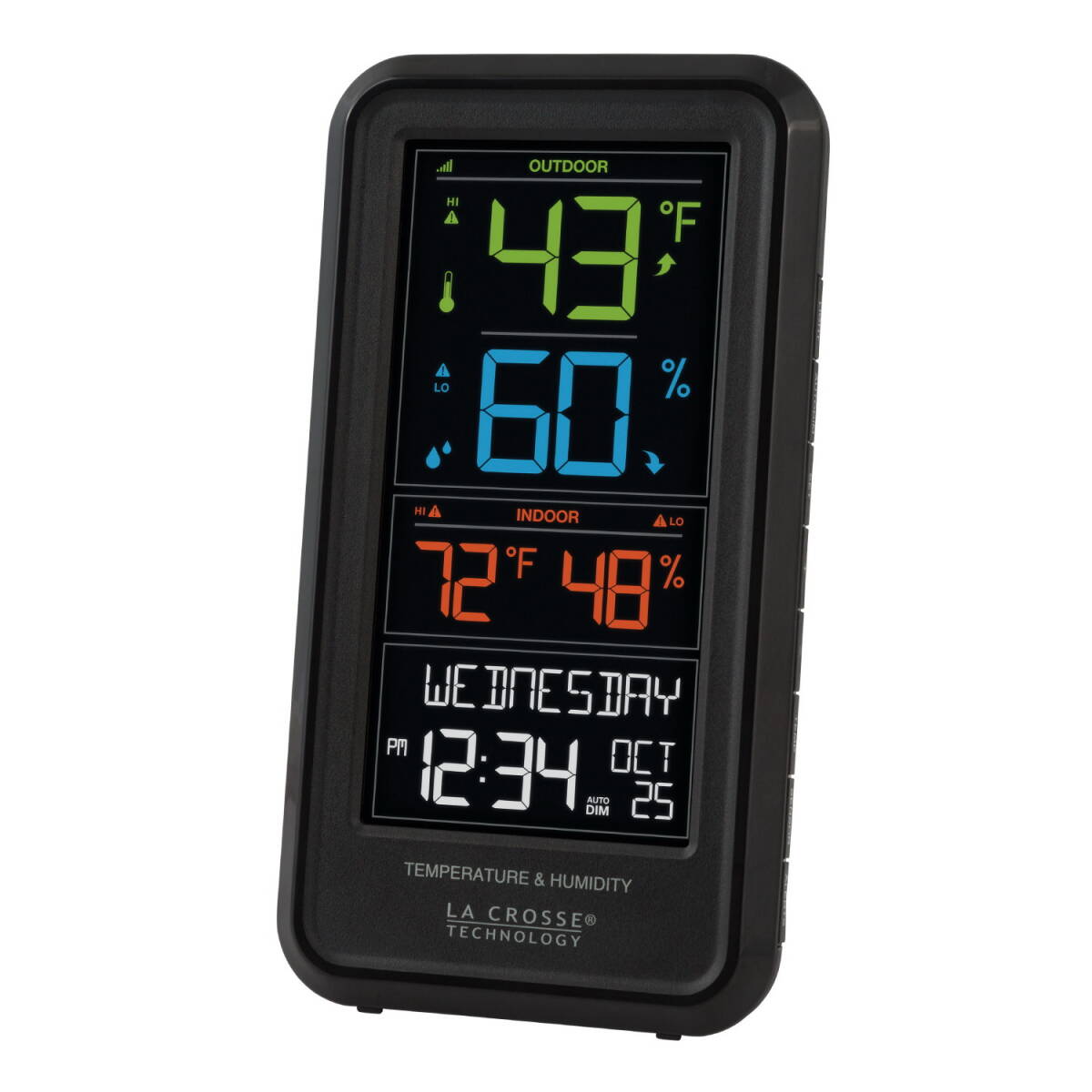 32 To 99 Degree F Indoor -40 To 140 Degree F Outdoor 10 to 99 % Humidity Range Battery La Crosse Weather Station