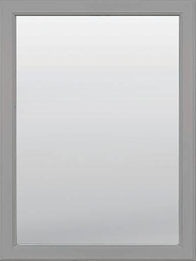 20 X 25-Inch Dove Gray Framed Bathroom Wall Mirror