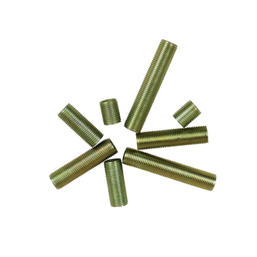 Assorted 1/8 In Ip Yellow Zinc Lamp Nipples