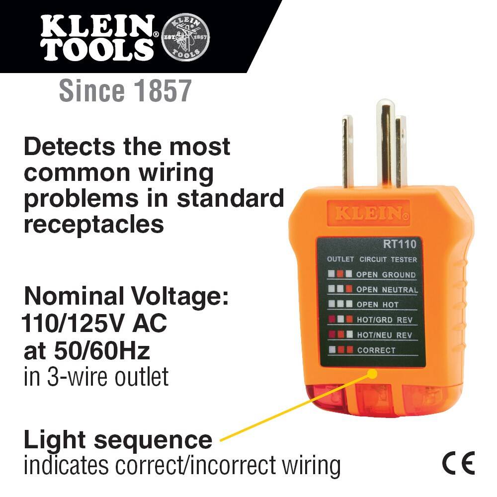 110/125-Volts Receptacle Tester 4 110/125-Volts Receptacle Tester