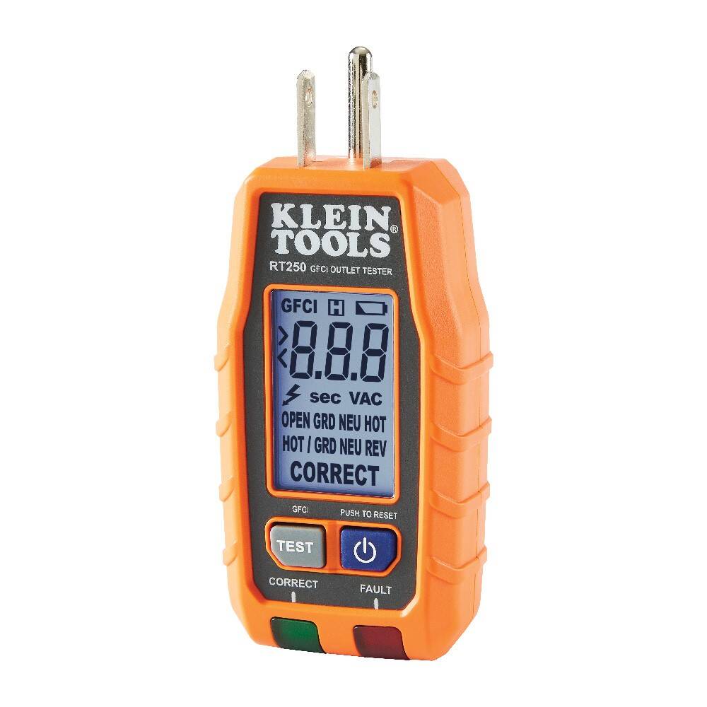 GFCI Receptacle Tester with LCD 2 GFCI Receptacle Tester with LCD