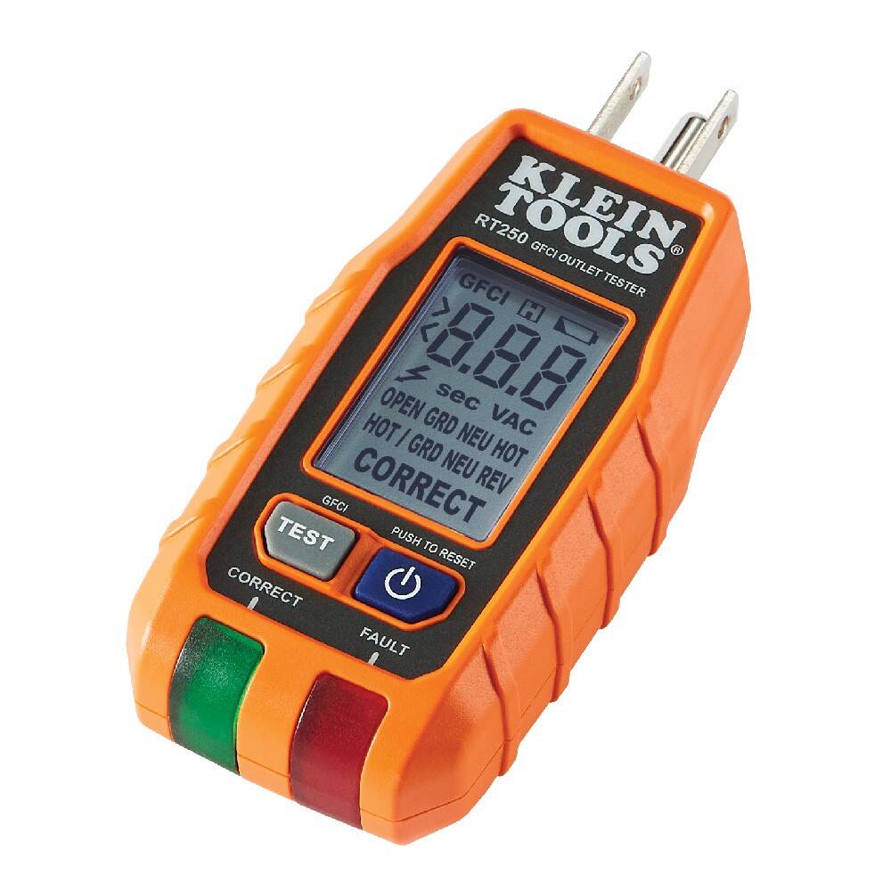 GFCI Receptacle Tester with LCD 6 GFCI Receptacle Tester with LCD