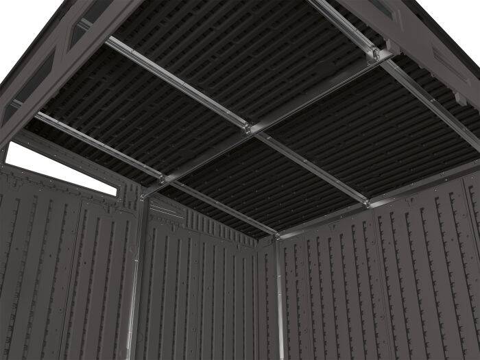 Modernist® 7-Foot X 7-Foot Gray Storage Shed 3 Modernist® 7-Foot X 7-Foot Gray Storage Shed