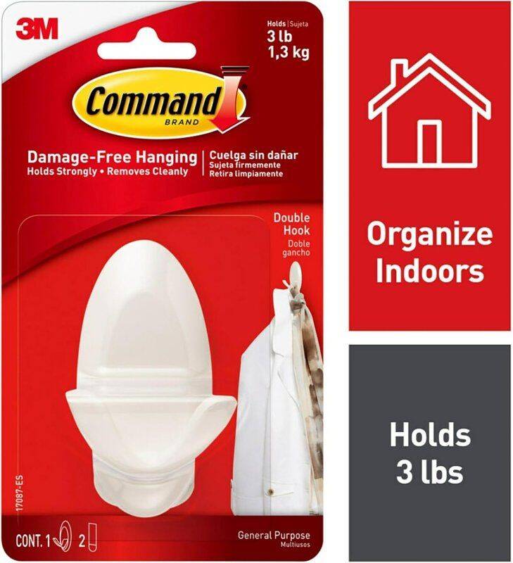 White Medium Double Hook 3 White Medium Double Hook