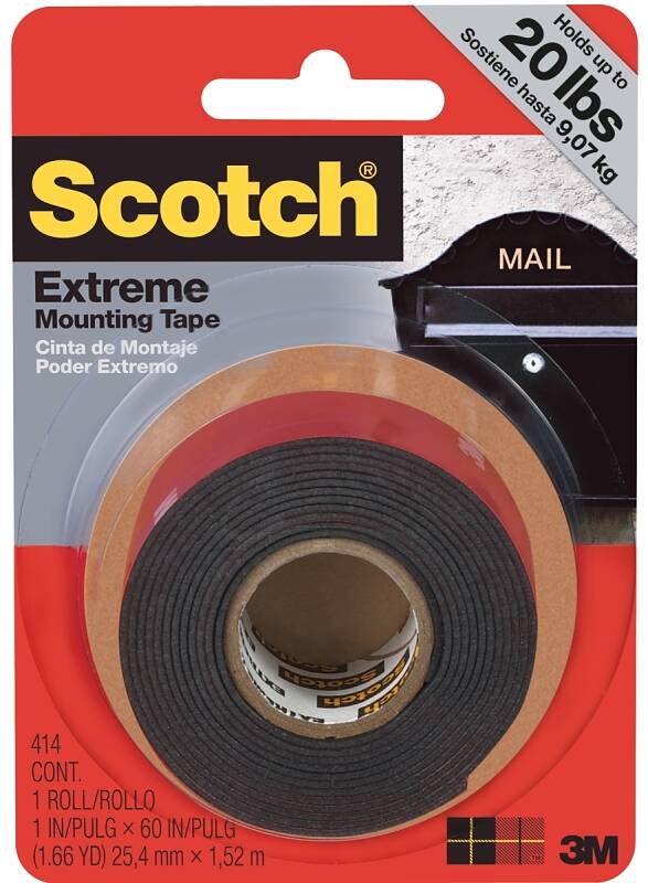 1-Inch X 60-Inch Double Sided Mounting Tape