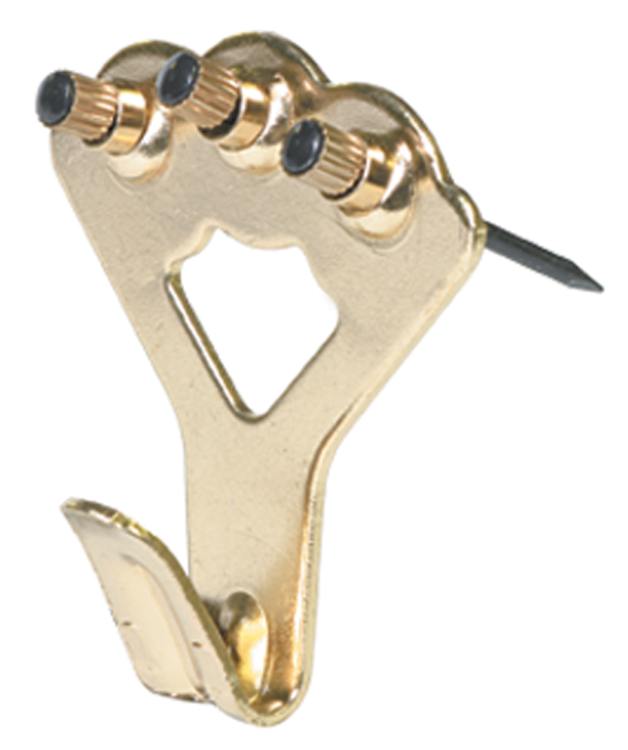 Three Nail Classic Picture Hanger With Nail 75-Pound