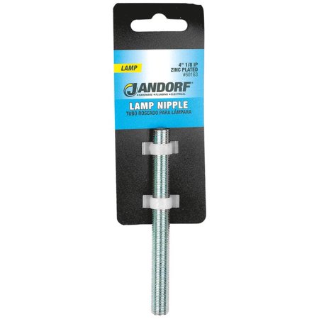 1/8 x 4-Inch Zinc Plated Lamp Nipple