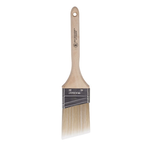 Gold Edge Polyester Bristle Paint Brush, 3-Pack