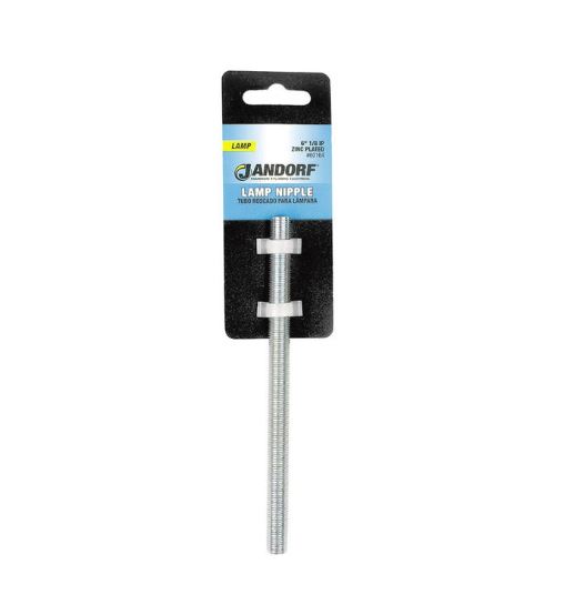 1/8 x 6-Inch Zinc Plated Lamp Nipple