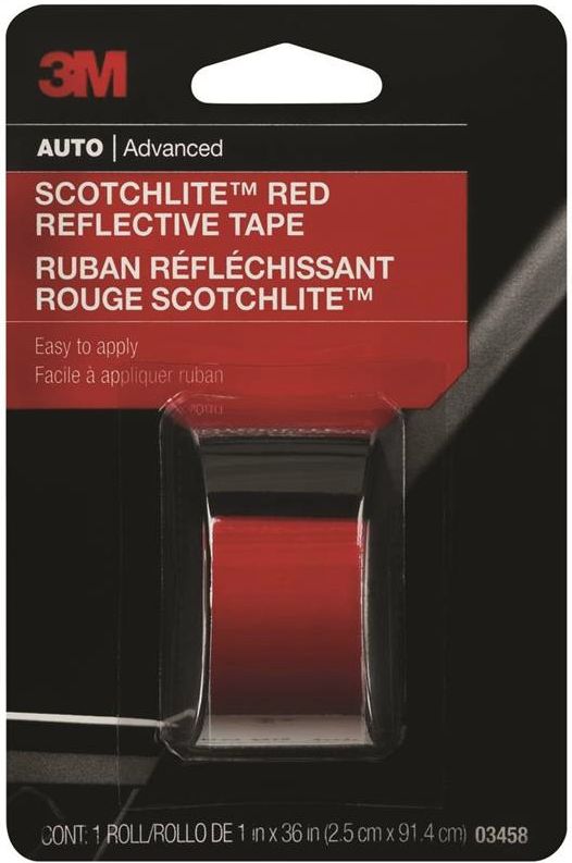 1 x 36-Inch Red Reflective Safety Tape