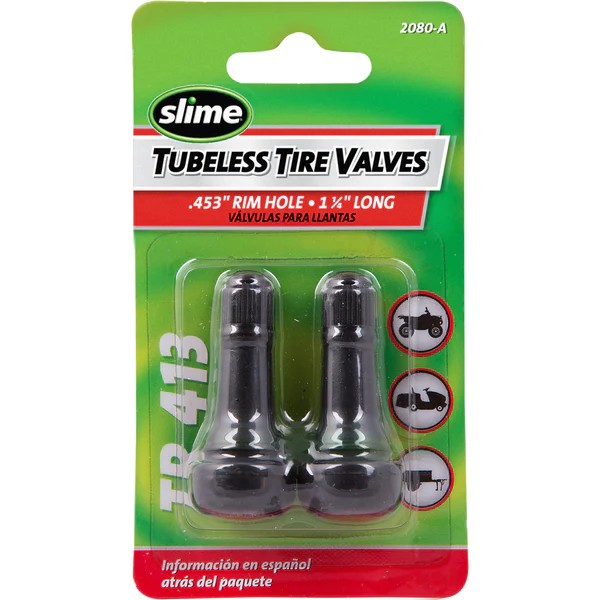 .453-Inch X 1-1/4-Inch Tubeless Tire Valve, 2-Pack