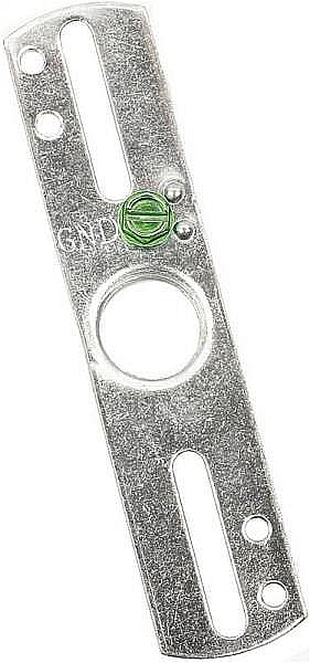Zinc Lamp Flat Crossbar With Nipple 4 In , 3/8 Ips
