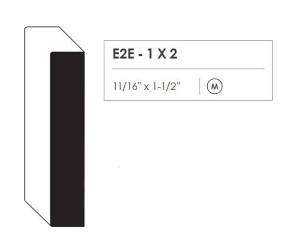 1-Inch X 2-Inch X 8-Foot Primed MDF E2E Board