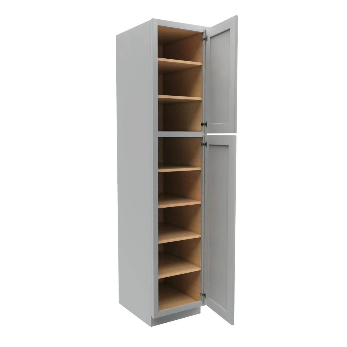18-Inch X 84-Inch, Luxor, Misty Grey, Utility Cabinet 4 18-Inch X 84-Inch, Luxor, Misty Grey, Utility Cabinet