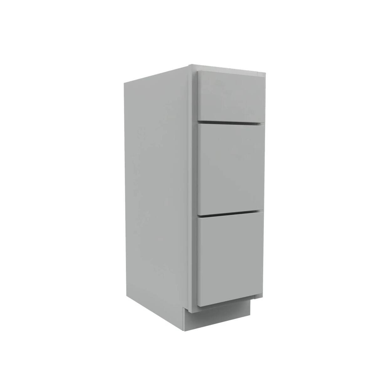 12-Inch, Luxor, Misty Grey, Vanity Drawer Base Cabinet