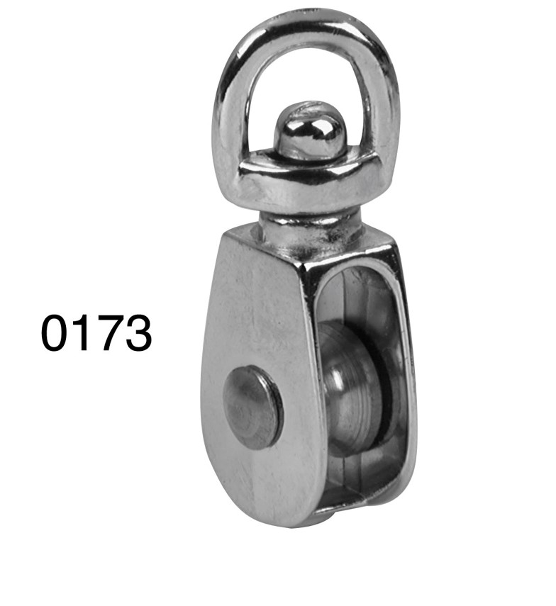 Nickel Pulley 5/16 Inch Rope, 30-Pound Working Load, 1 Inch