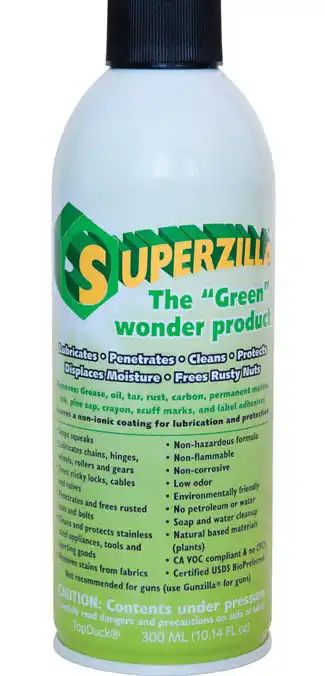 Superzilla The Green Wonder Product To Lubricate, Penetrate, Clean And Protect, Aerosol Penetrating Oil 4 Superzilla The Green Wonder Product To Lubricate, Penetrate, Clean And Protect, Aerosol Penetrating Oil