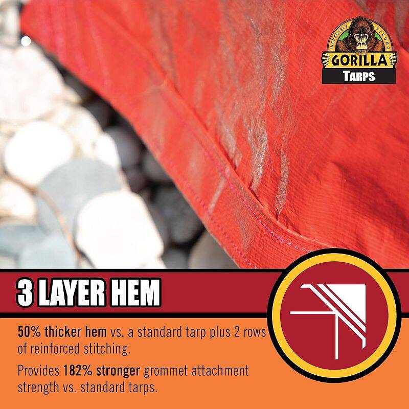 8 X 10-Foot Gorilla Medium Duty Tough Tarp