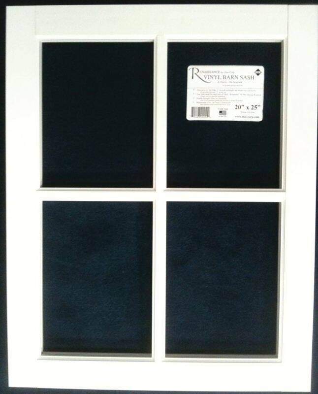 24 X 29-Inch Vinyl Barn Sash Window
