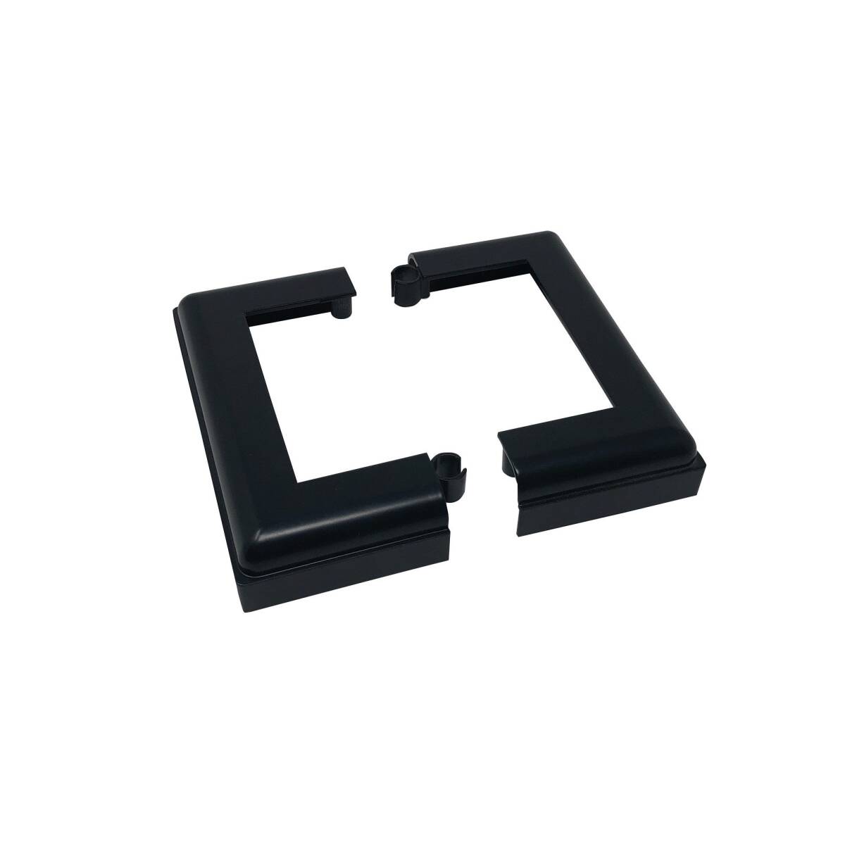 Black Aluminum 4x4-Inch Post Base Cover 6 Black Aluminum 4x4-Inch Post Base Cover