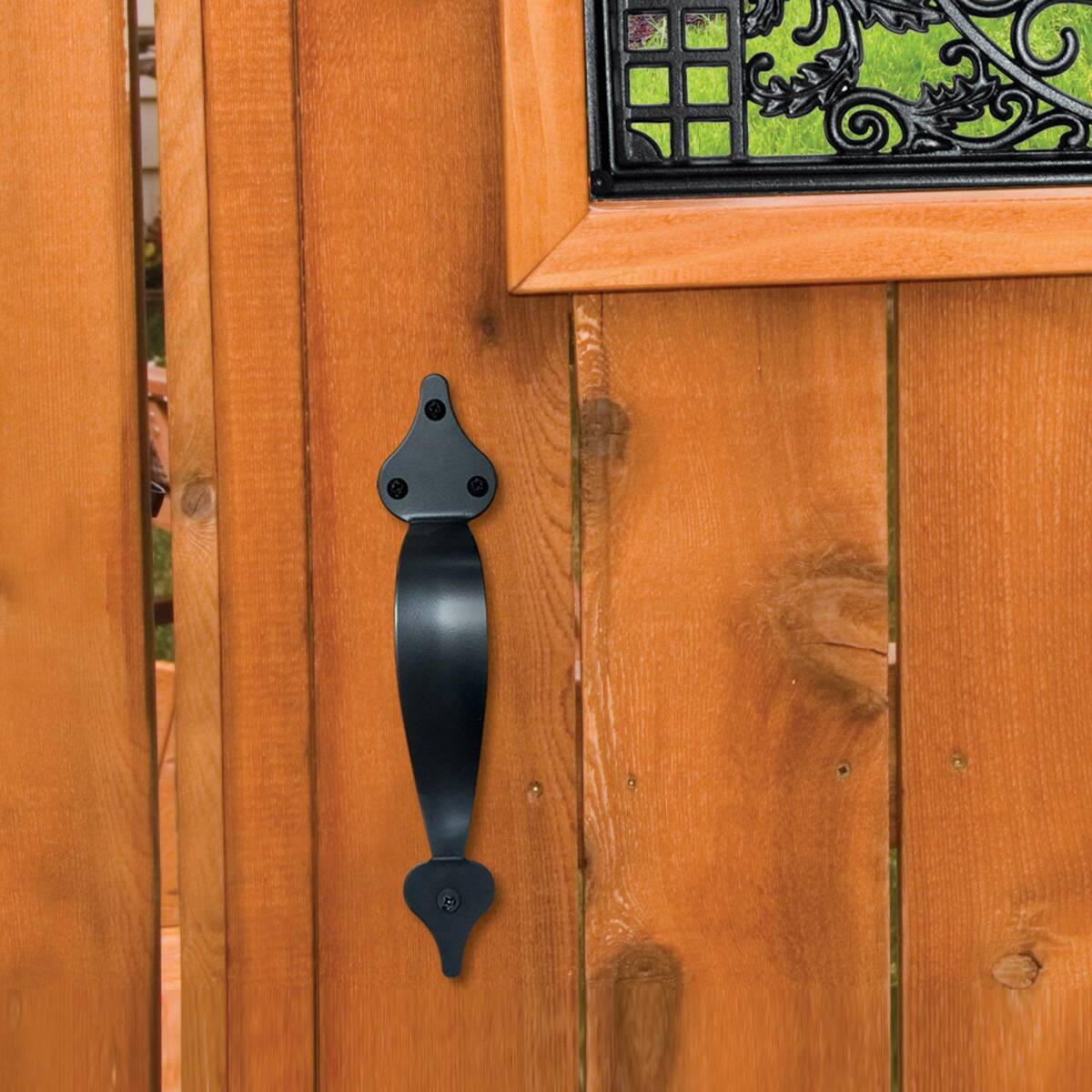 Black Galvanized Steel Gate Pull Handle