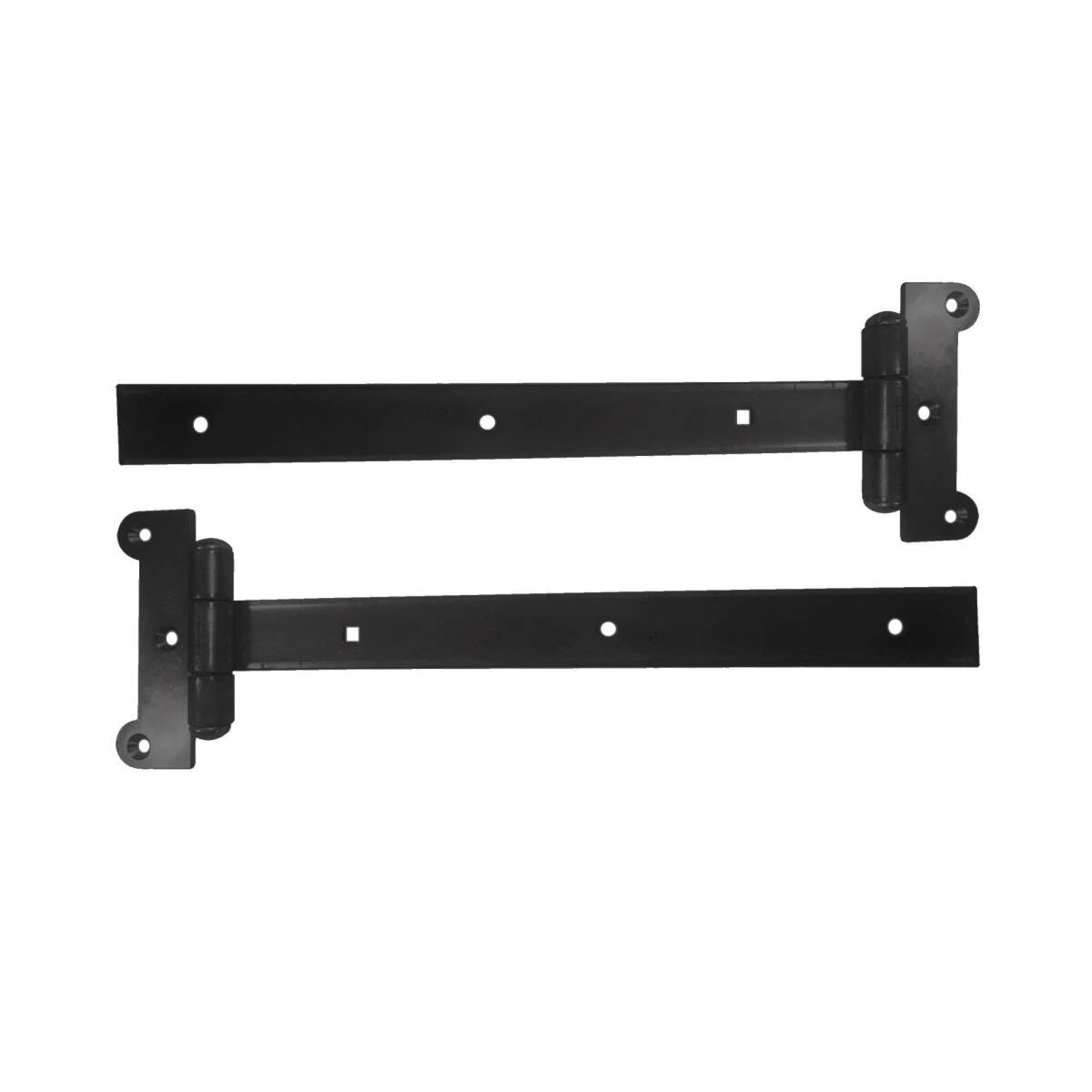 12-Inch Black Galvanized Steel Strap Hinges 2-Pack 3 12-Inch Black Galvanized Steel Strap Hinges 2-Pack