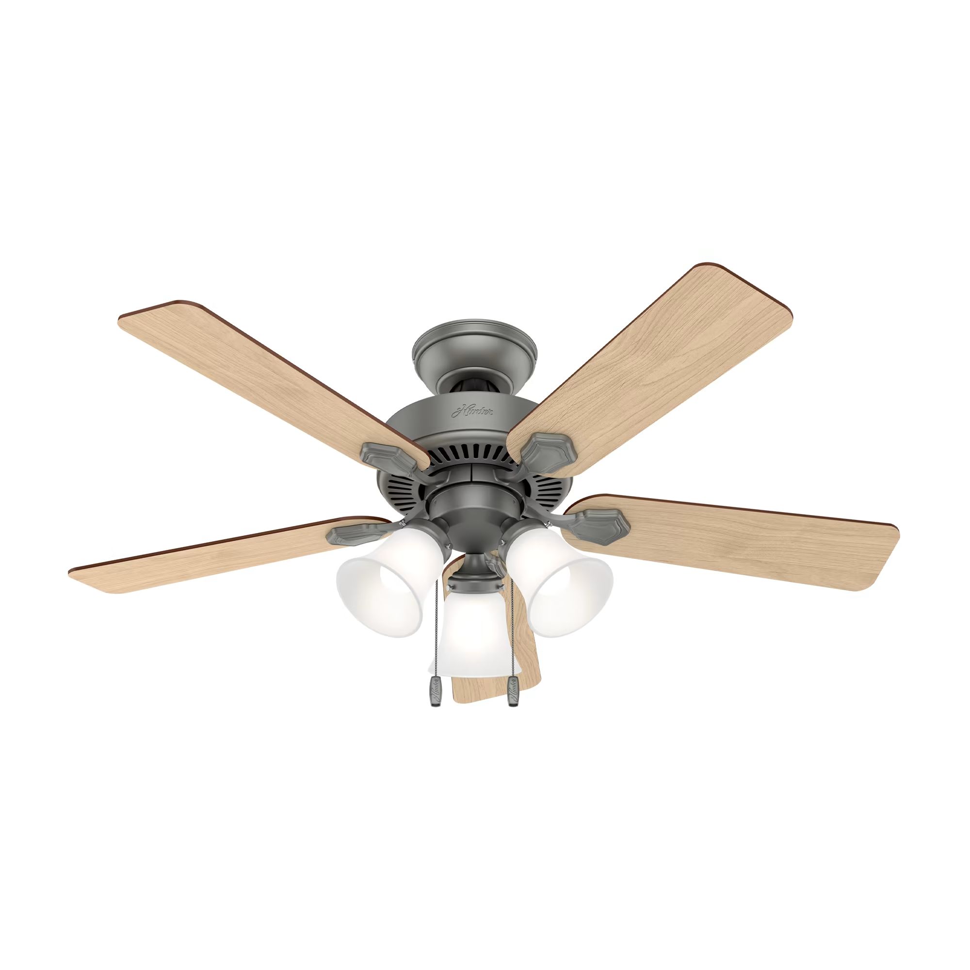 Swanson 44-Inch Matte Silver Indoor LED 5-Blade Ceiling Fan 4 Swanson 44-Inch Matte Silver Indoor LED 5-Blade Ceiling Fan