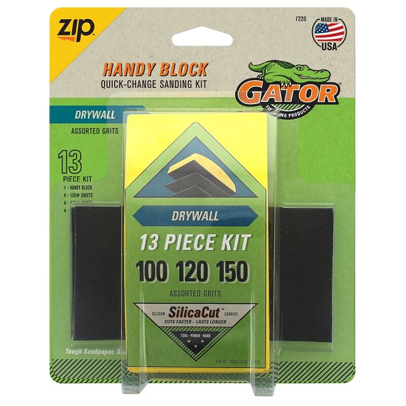 Handy Block Quick-Change Sanding Kit, 13-Piece