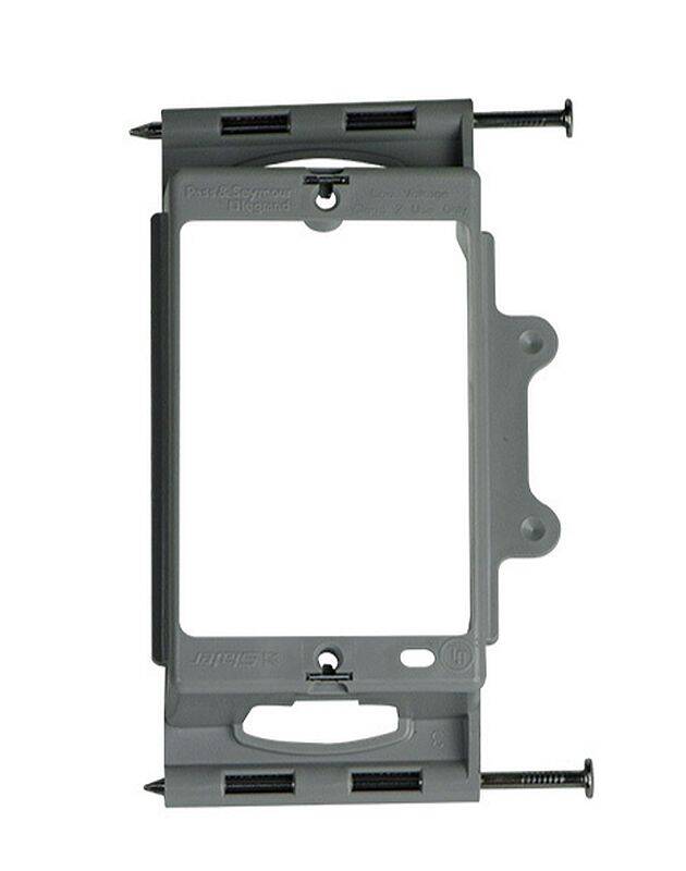 1-Gang Low Voltage Captive Nails Mounting Bracket With Quickconnect